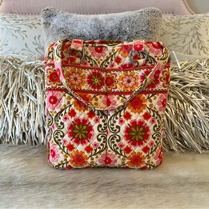 Vera Bradley Floral Tote Bag - Pink, Red, Green